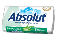 Мыло туалетное твердое антибактериальное  ABSOLUT FitoGuard - алоэ