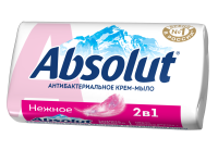 Крем-мыло туалетное твердое антибактериальное  ABSOLUT  2 в 1 - нежное