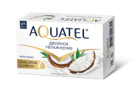Крем-мыло туалетное твердое AQUATEL  кокосовое молочко
