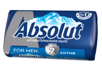 Мыло туалетное твердое антибактериальное  ABSOLUT FOR MEN - лемонграсс и мята