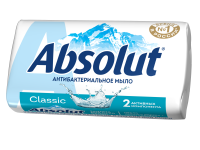 Мыло туалетное твердое антибактериальное  ABSOLUT  Classic - освежающее
